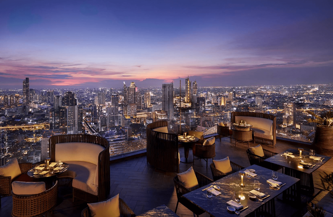 NOBU Rooftop Bar – Japansk luksus med udsigt over Bangkoks skyline