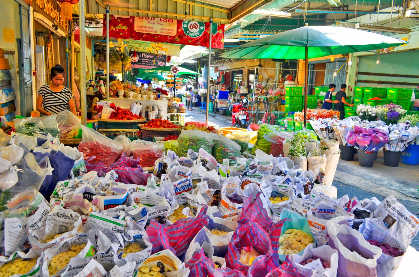 Pak Khlong Talad – Bangkoks farverige blomstermarked