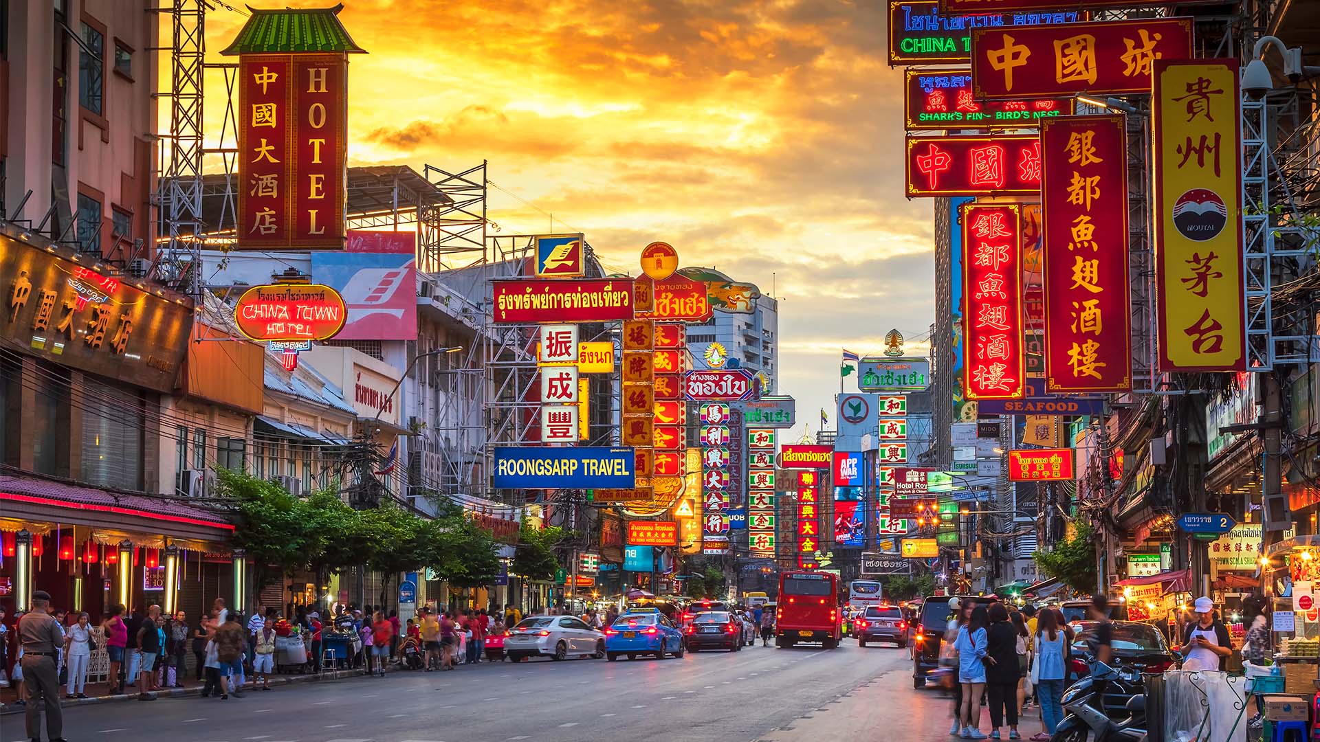 Yaowarat Road – Hovedgaden i Chinatown